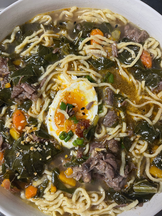 Homemade Lanzhou Beef Noodle Soup