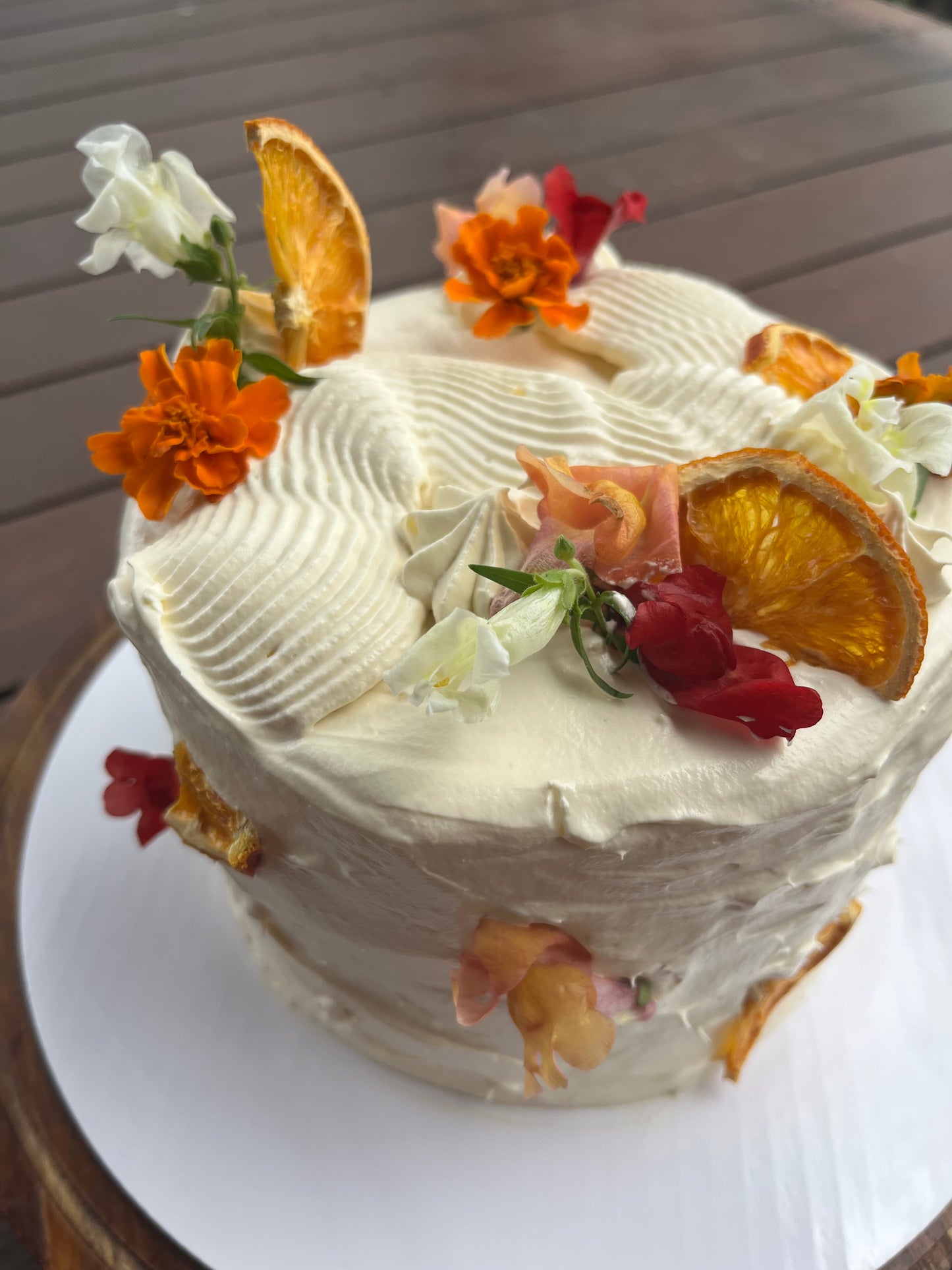 Zesty Lemon Sourdough Spelt Cake