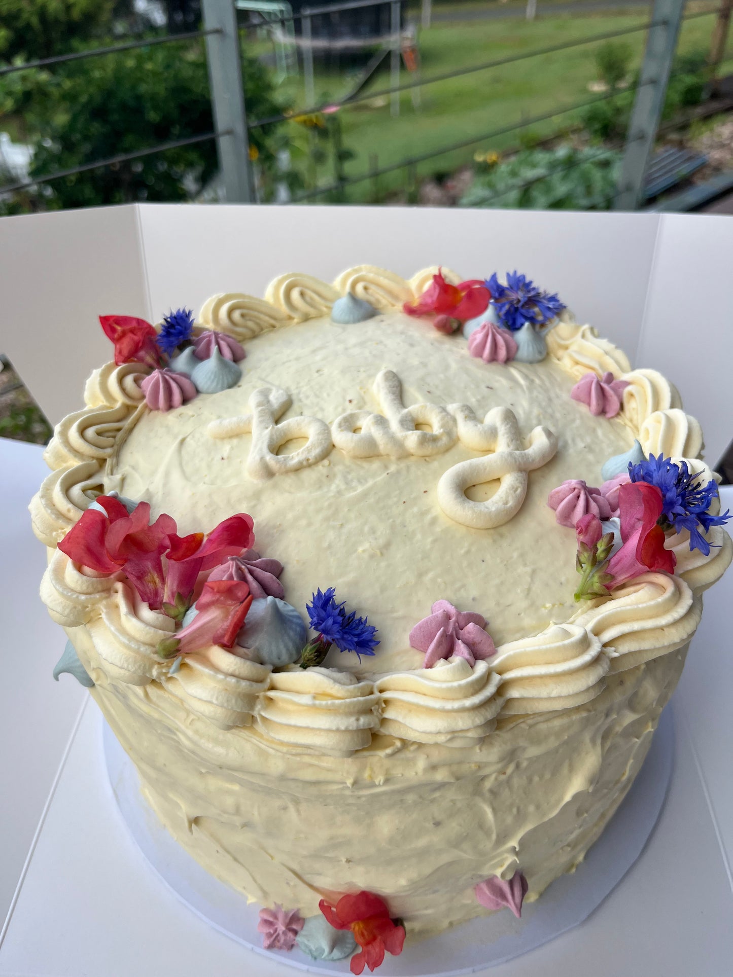 Zesty Lemon Sourdough Spelt Cake