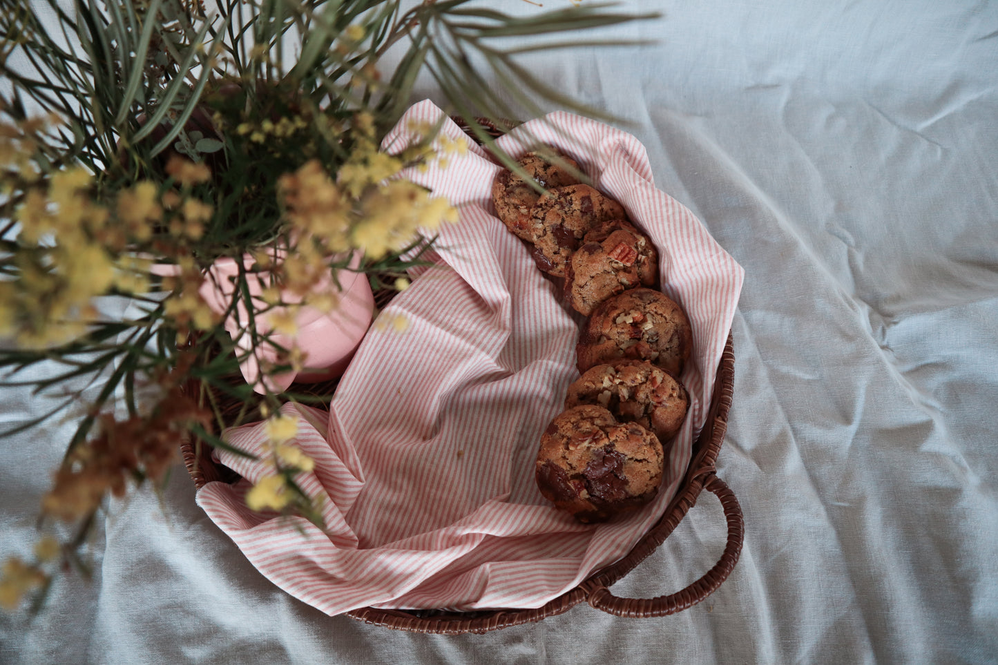 Frozen Chocolate Pecan Cookies