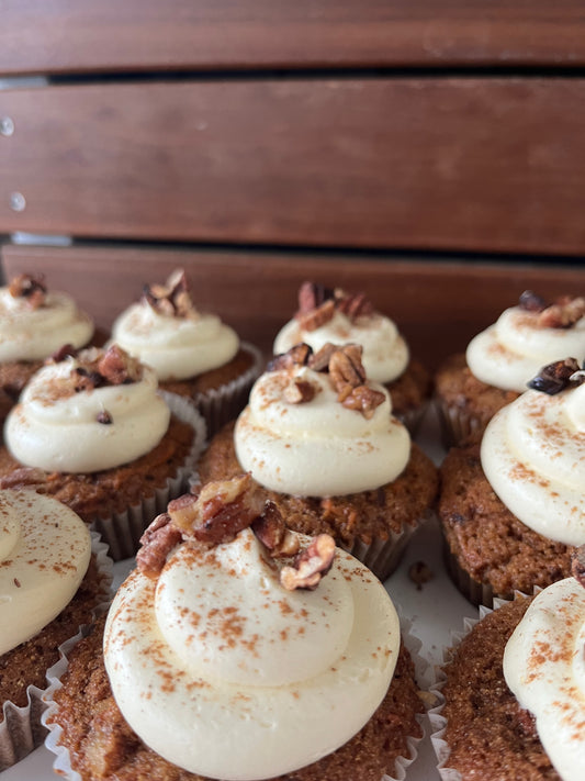 Sourdough Carrot Cake Cupcakes